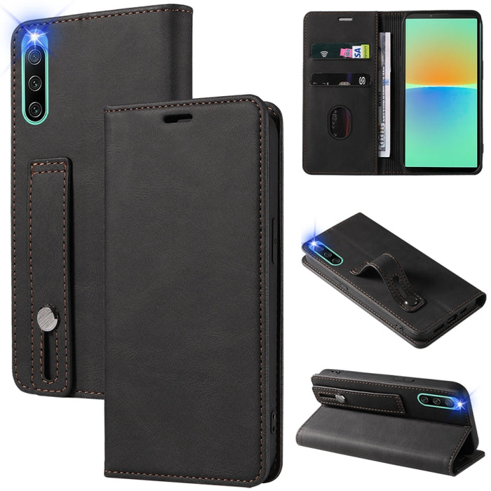 Caja de teléfono de cuero magnético de pulsera, For OPPO Reno7 A, For Samsung Galaxy A13 4G, For Samsung Galaxy A13 5G, For Samsung Galaxy A22 4G, For Samsung Galaxy A22 5G, For Samsung Galaxy A33, For Samsung Galaxy A53, For Samsung Galaxy S21 5G     ...