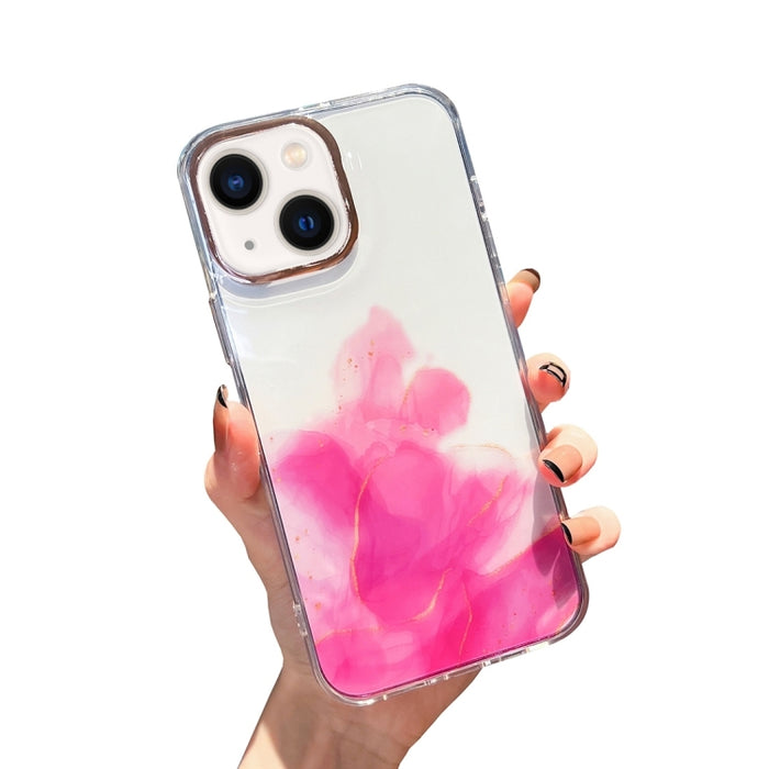 Estuche para teléfono con patrón de mármol de halo dorado