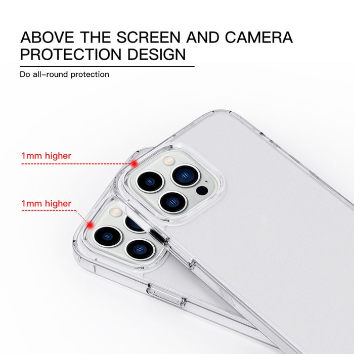 Estuche transparente para teléfono esmerilado
