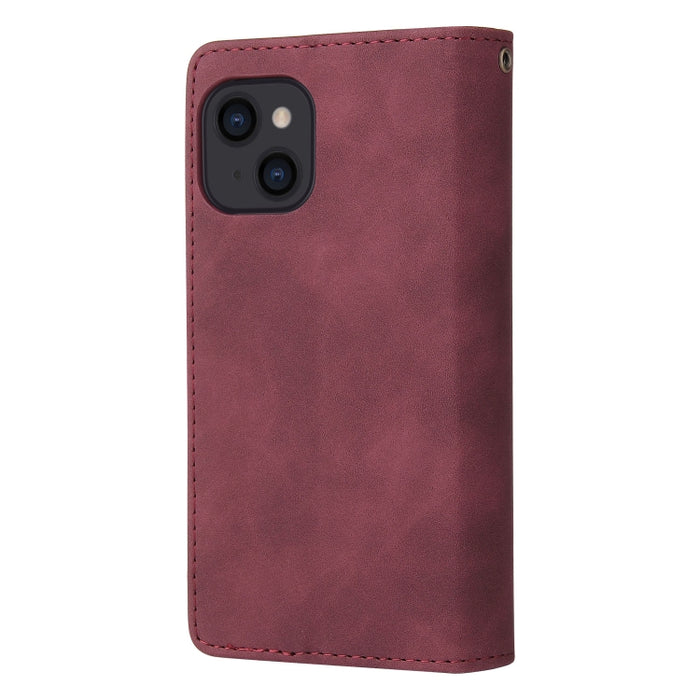Estuche de cuero para teléfono multifuncional con ranura para tarjeta