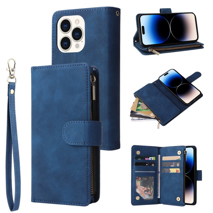 Estuche de cuero para teléfono multifuncional con ranura para tarjeta