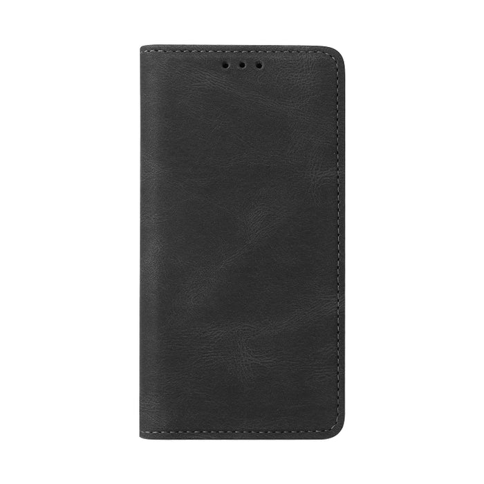 Estuche de cuero con tapa horizontal con cierre de succión simple