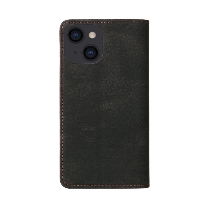 Estuche de cuero con tapa horizontal con cierre de succión simple