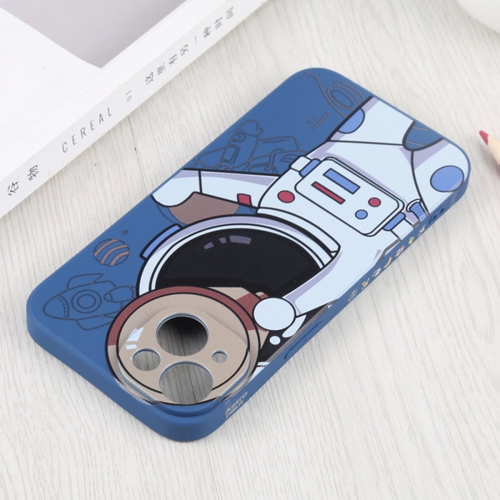 Estuche para teléfono con binoculares de astronauta