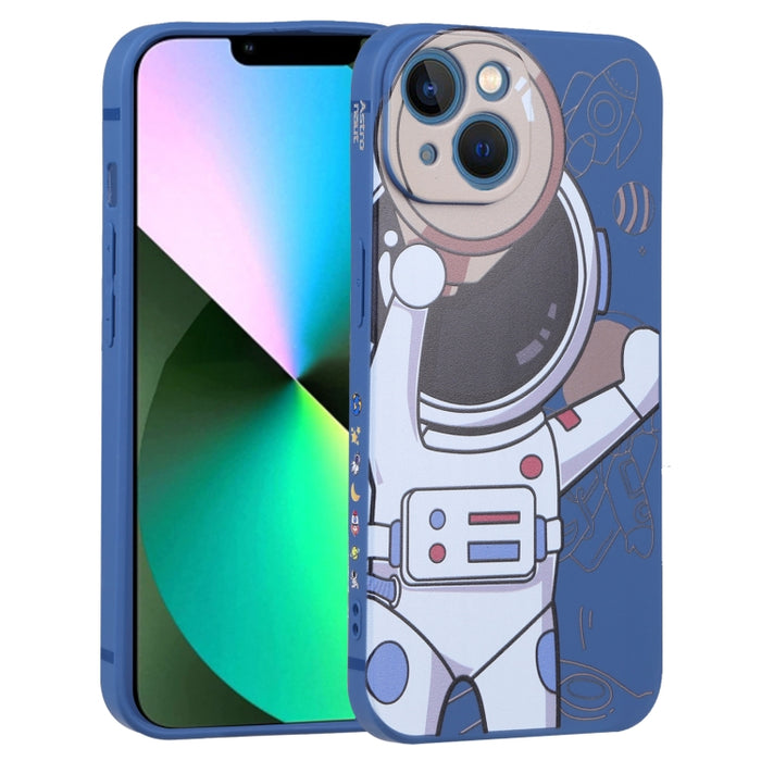 Estuche para teléfono con binoculares de astronauta