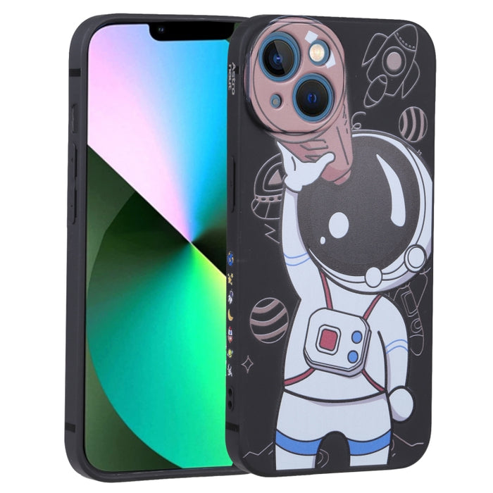 Estuche para teléfono con binoculares de astronauta