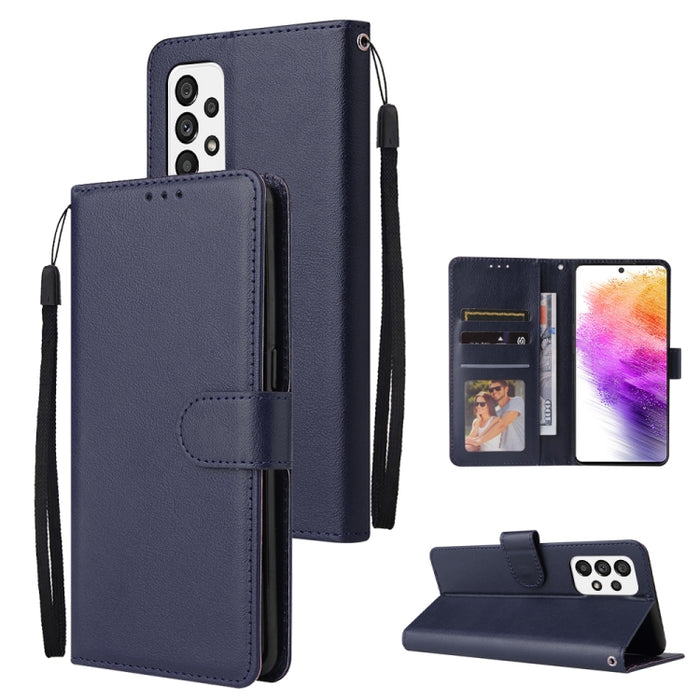Estuche de teléfono de cuero multifuncional con 3 ranuras para tarjetas, For Samsung Galaxy A33 5G, For Samsung Galaxy A53 5G, For Samsung Galaxy A73 5G, For Xiaomi 12 Lite, For Xiaomi 12S Ultra