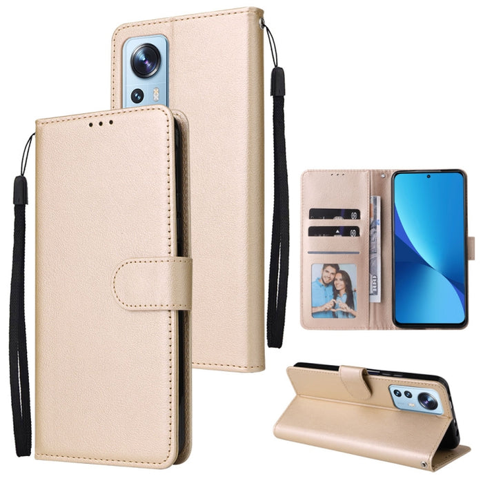 Estuche de teléfono de cuero multifuncional con 3 ranuras para tarjetas, For Samsung Galaxy A33 5G, For Samsung Galaxy A53 5G, For Samsung Galaxy A73 5G, For Xiaomi 12 Lite, For Xiaomi 12S Ultra