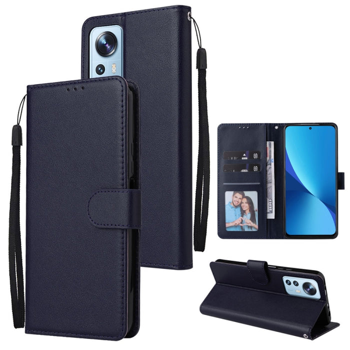 Estuche de teléfono de cuero multifuncional con 3 ranuras para tarjetas, For Samsung Galaxy A33 5G, For Samsung Galaxy A53 5G, For Samsung Galaxy A73 5G, For Xiaomi 12 Lite, For Xiaomi 12S Ultra