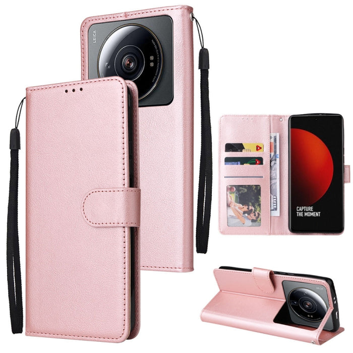 Estuche de teléfono de cuero multifuncional con 3 ranuras para tarjetas, For Samsung Galaxy A33 5G, For Samsung Galaxy A53 5G, For Samsung Galaxy A73 5G, For Xiaomi 12 Lite, For Xiaomi 12S Ultra