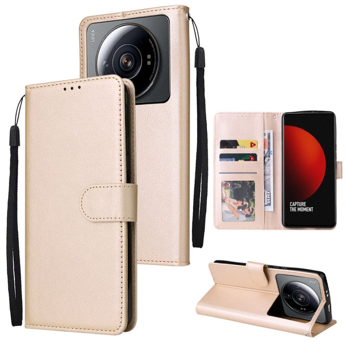 Estuche de teléfono de cuero multifuncional con 3 ranuras para tarjetas, For Samsung Galaxy A33 5G, For Samsung Galaxy A53 5G, For Samsung Galaxy A73 5G, For Xiaomi 12 Lite, For Xiaomi 12S Ultra