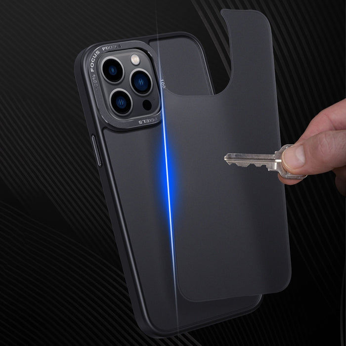 Estuche para teléfono a prueba de golpes con parte posterior esmerilada versión dorada