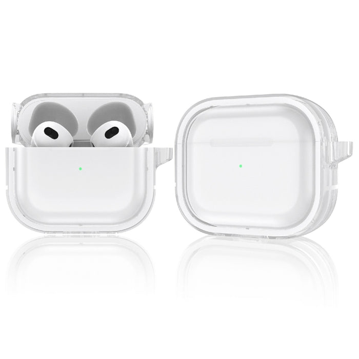 Marco de fotos de dos colores PC + TPU Estuche para auriculares inalámbricos anticaída con gancho