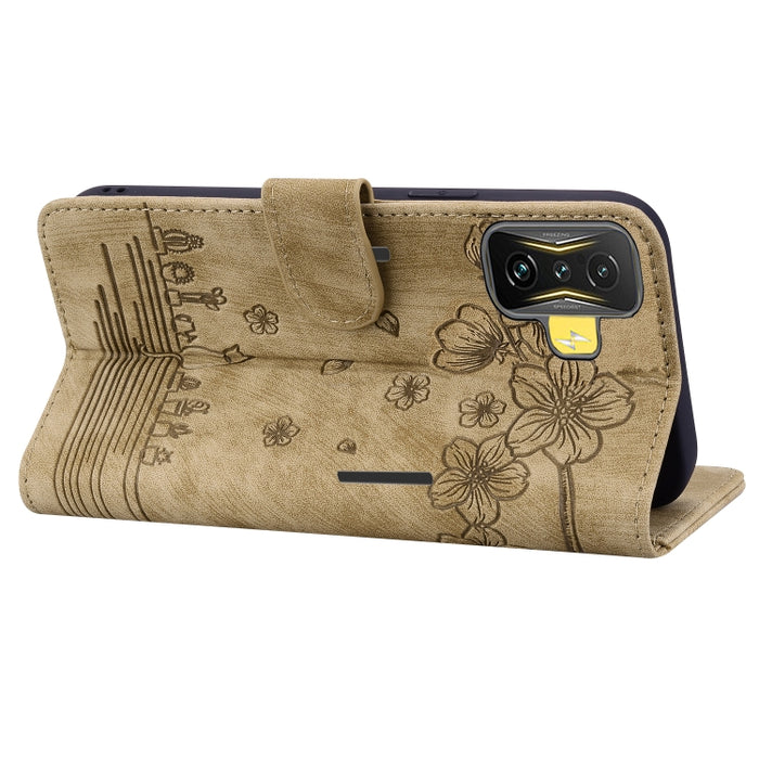 Caja de teléfono de cuero en relieve de dibujos animados Sakura Cat, For Xiaomi Poco F4 GT, For Xiaomi Poco M3 / Redmi 9T Global, For Xiaomi Poco X3 / X3 NFC, For Xiaomi Redmi K40 / K40 Pro, For Xiaomi Redmi Note 11 Pro 4G / 5G                         ...