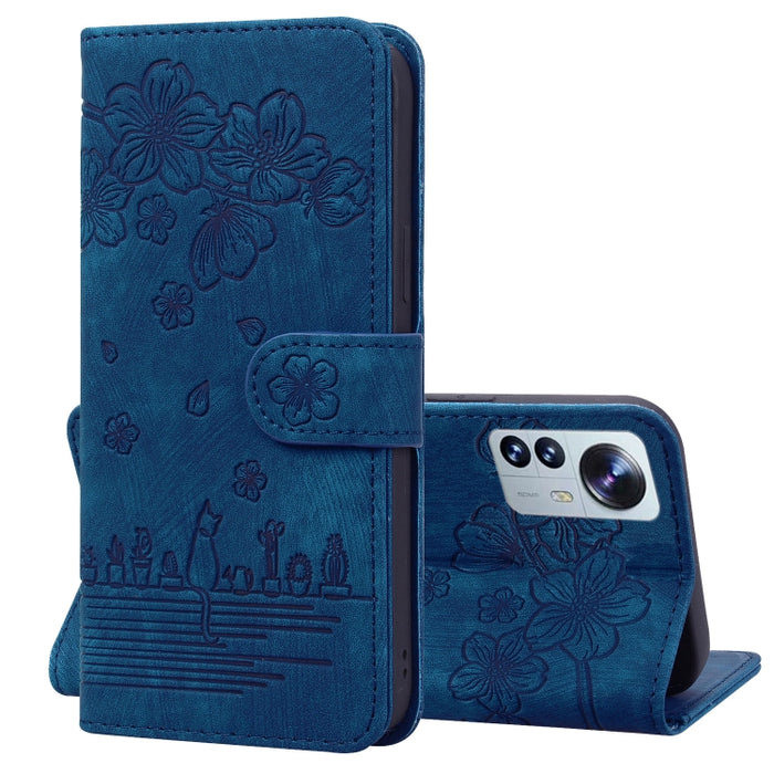 Caja de teléfono de cuero en relieve de dibujos animados Sakura Cat, For Xiaomi Poco F4 GT, For Xiaomi Poco M3 / Redmi 9T Global, For Xiaomi Poco X3 / X3 NFC, For Xiaomi Redmi K40 / K40 Pro, For Xiaomi Redmi Note 11 Pro 4G / 5G                         ...