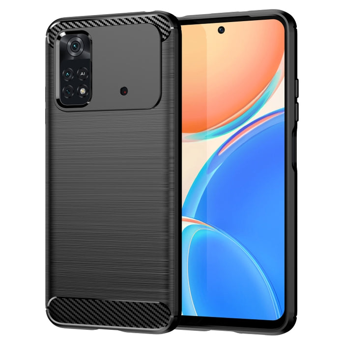Caja de teléfono TPU de fibra de carbono con textura cepillada, For Xiaomi Poco M3 Pro 5G, For Xiaomi Poco X3 GT, For Xiaomi Poco X4 NFC 5G, For Xiaomi Poco M4 Pro 5G, For Xiaomi Poco F4, For Xiaomi Poco X4 Pro 5G, For Xiaomi Poco M4 Pro               ...