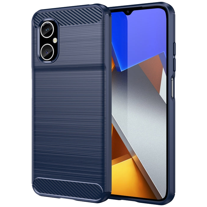Caja de teléfono TPU de fibra de carbono con textura cepillada, For Xiaomi Poco M3 Pro 5G, For Xiaomi Poco X3 GT, For Xiaomi Poco X4 NFC 5G, For Xiaomi Poco M4 Pro 5G, For Xiaomi Poco F4, For Xiaomi Poco X4 Pro 5G, For Xiaomi Poco M4 Pro               ...
