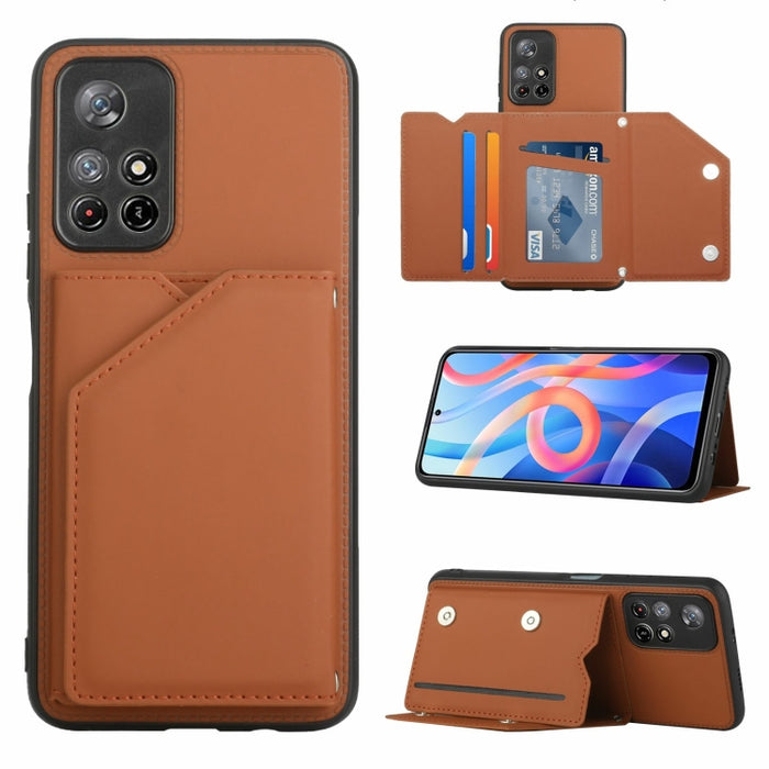 Skin Feel PU + TPU + PC Contraportada Funda a prueba de golpes, For Xiaomi Redmi Note 11 5G/Poco M4 Pro 5G, For Samsung Galaxy A13 4G