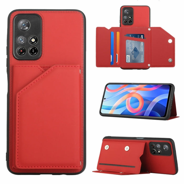 Skin Feel PU + TPU + PC Contraportada Funda a prueba de golpes, For Xiaomi Redmi Note 11 5G/Poco M4 Pro 5G, For Samsung Galaxy A13 4G