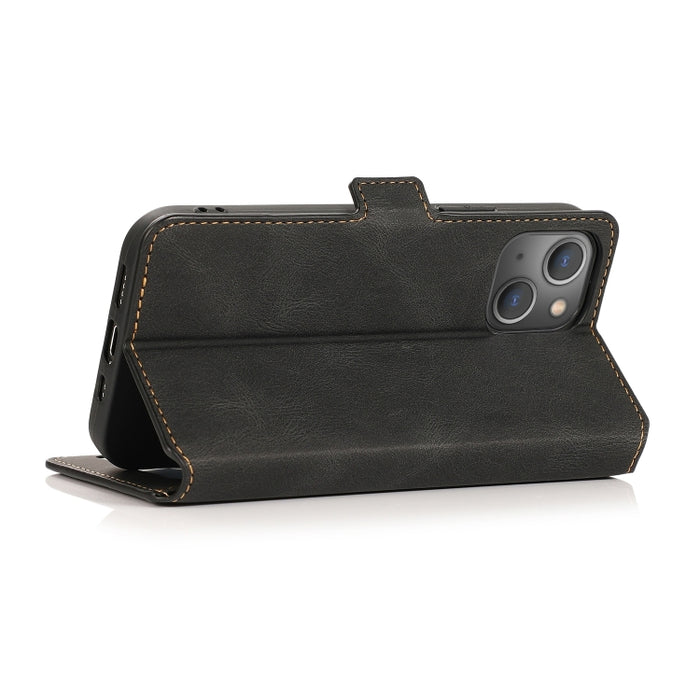 Funda de piel con cierre magnético retro