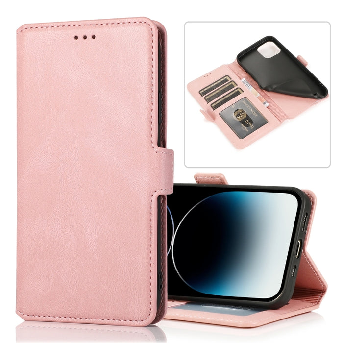 Funda de piel con cierre magnético retro