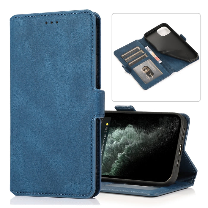 Funda de piel con cierre magnético retro