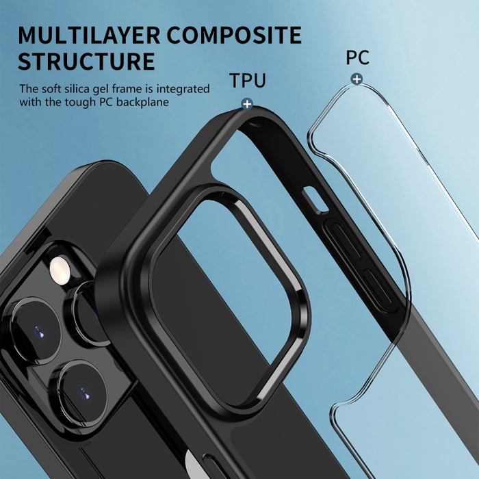 Funda protectora para teléfono iPAKY PC + TPU a prueba de golpes, For iPhone 14 Pro Max, For iPhone 14 Pro, For iPhone 14 Plus, For iPhone 14