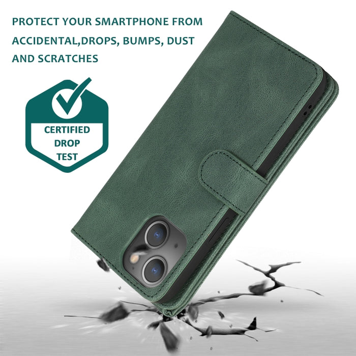 Estuche de cuero con cremallera