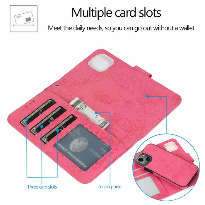 Estuche de cuero desmontable 2 en 1