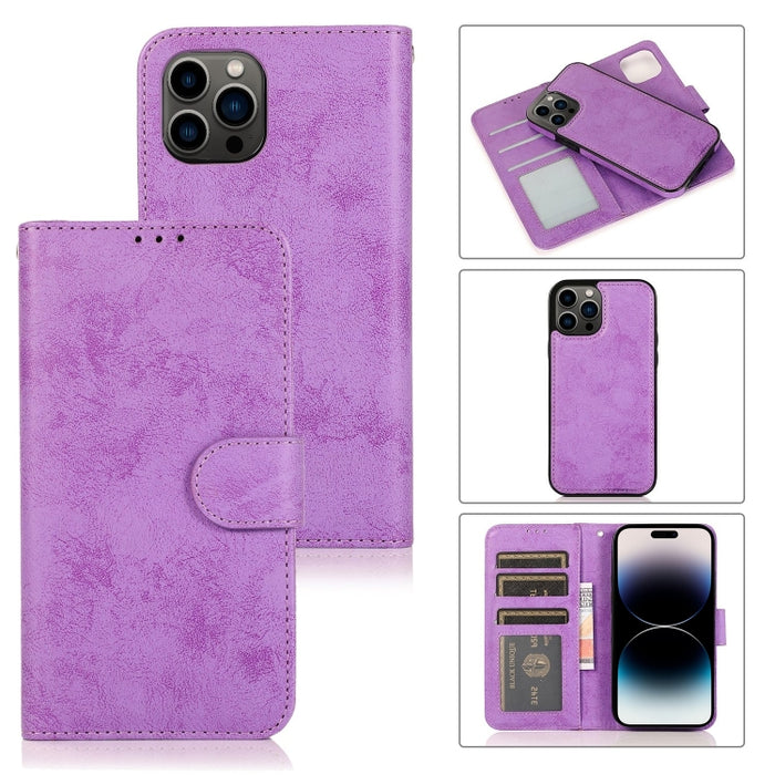 Estuche de cuero desmontable 2 en 1
