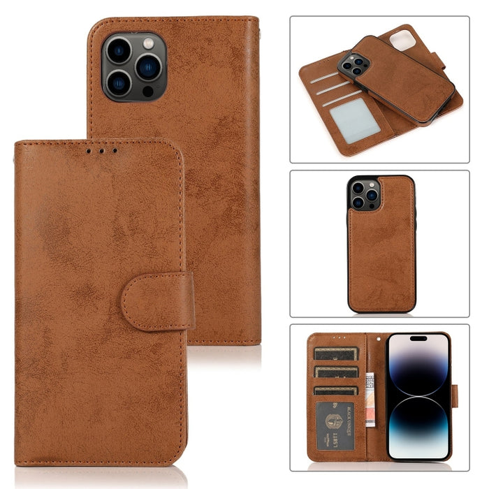 Estuche de cuero desmontable 2 en 1