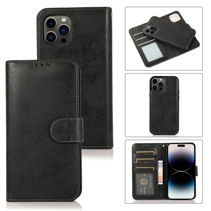 Estuche de cuero desmontable 2 en 1