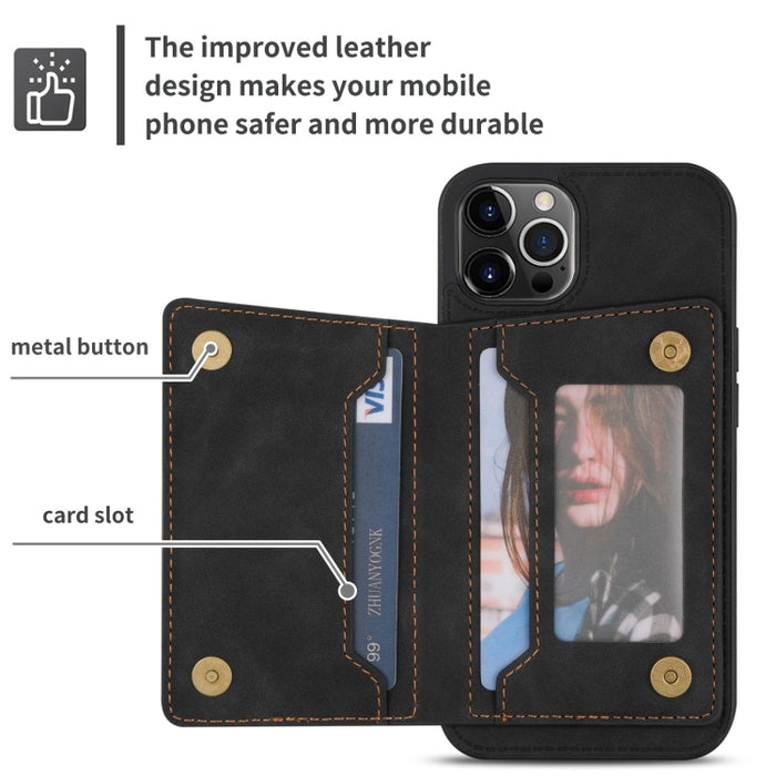 Funda con cremallera para teléfono con tarjetero