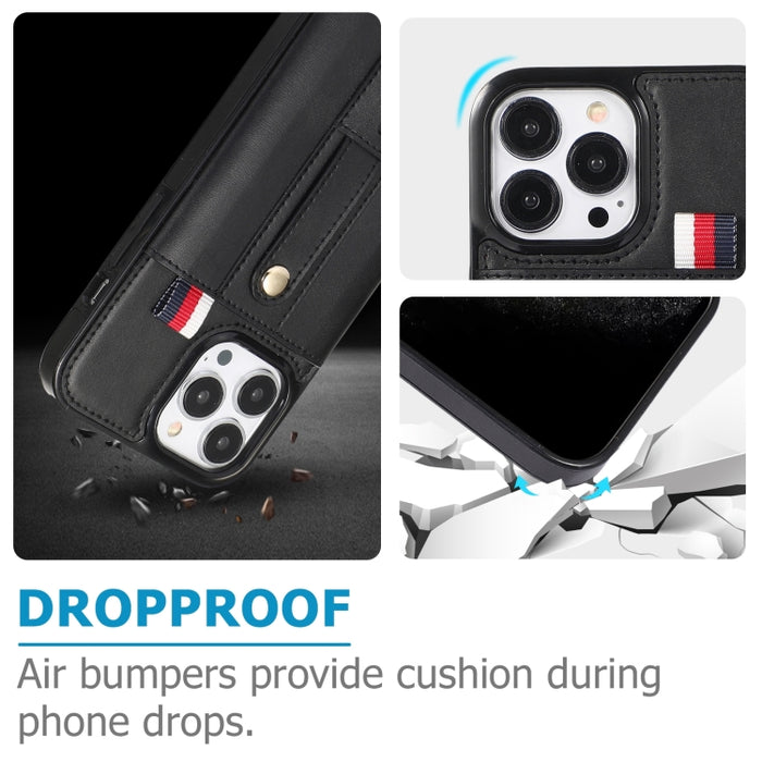 Muñequera Kickstand Wallet Funda de cuero para teléfono