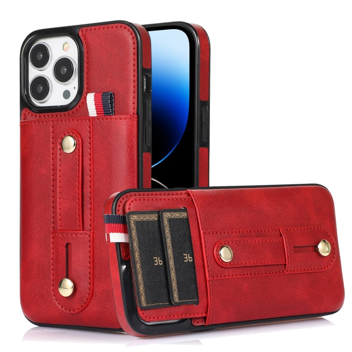 Muñequera Kickstand Wallet Funda de cuero para teléfono