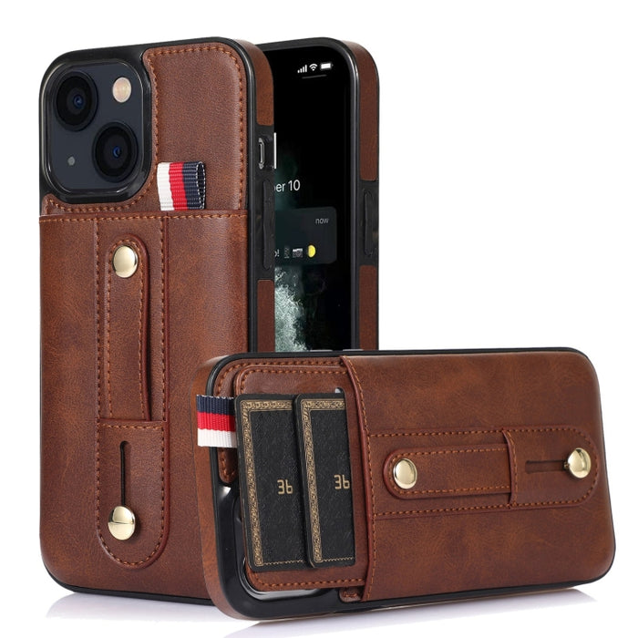 Muñequera Kickstand Wallet Funda de cuero para teléfono
