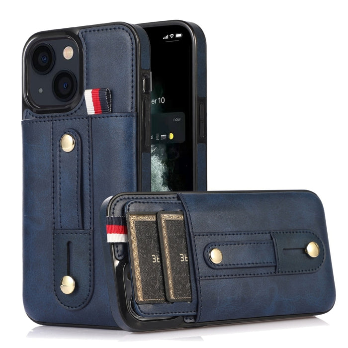 Muñequera Kickstand Wallet Funda de cuero para teléfono