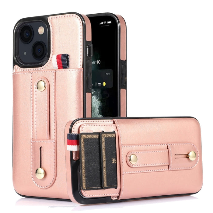 Muñequera Kickstand Wallet Funda de cuero para teléfono
