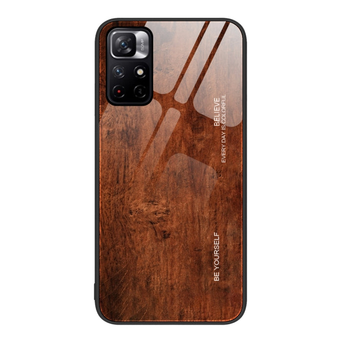 Estuche protector de vidrio de grano de madera, For Xiaomi Redmi 10C, For Xiaomi Redmi K40S, For Xiaomi Redmi K50 Pro, For Xiaomi Redmi K50, For Xiaomi Redmi Note 10 Pro 4G, For Xiaomi Redmi Note 11 5G/Poco M4 Pro, For Xiaomi Redmi Note 11E            ...