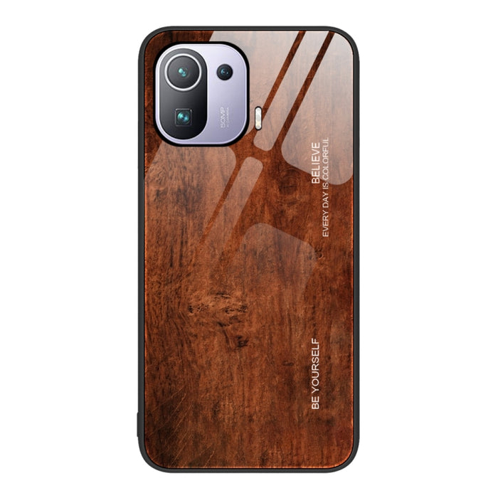 Estuche protector de vidrio de grano de madera, For Xiaomi Redmi 10C, For Xiaomi Redmi K40S, For Xiaomi Redmi K50 Pro, For Xiaomi Redmi K50, For Xiaomi Redmi Note 10 Pro 4G, For Xiaomi Redmi Note 11 5G/Poco M4 Pro, For Xiaomi Redmi Note 11E            ...