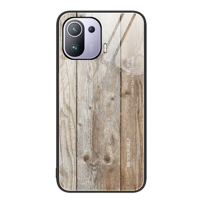 Estuche protector de vidrio de grano de madera, For Xiaomi Redmi 10C, For Xiaomi Redmi K40S, For Xiaomi Redmi K50 Pro, For Xiaomi Redmi K50, For Xiaomi Redmi Note 10 Pro 4G, For Xiaomi Redmi Note 11 5G/Poco M4 Pro, For Xiaomi Redmi Note 11E            ...