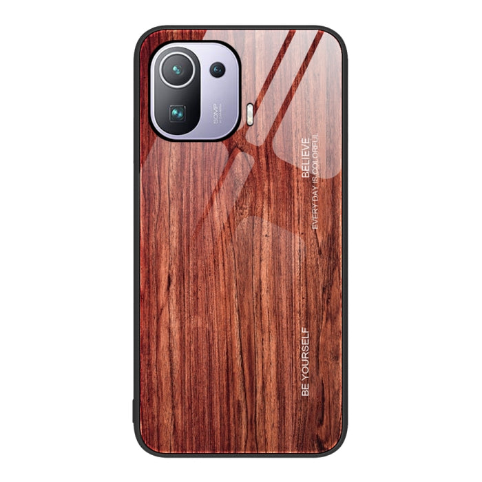 Estuche protector de vidrio de grano de madera, For Xiaomi Redmi 10C, For Xiaomi Redmi K40S, For Xiaomi Redmi K50 Pro, For Xiaomi Redmi K50, For Xiaomi Redmi Note 10 Pro 4G, For Xiaomi Redmi Note 11 5G/Poco M4 Pro, For Xiaomi Redmi Note 11E            ...