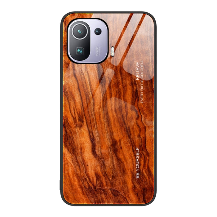 Estuche protector de vidrio de grano de madera, For Xiaomi Redmi 10C, For Xiaomi Redmi K40S, For Xiaomi Redmi K50 Pro, For Xiaomi Redmi K50, For Xiaomi Redmi Note 10 Pro 4G, For Xiaomi Redmi Note 11 5G/Poco M4 Pro, For Xiaomi Redmi Note 11E            ...