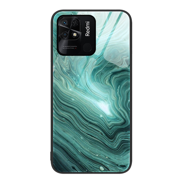 Estuche protector de teléfono de vidrio con patrón de mármol, For Xiaomi Redmi 10C, For Xiaomi Redmi Note 11T Pro, For Xiaomi Redmi K40s, For Xiaomi Redmi K50 Pro, For Xiaomi Redmi K50, For Xiaomi Redmi Note 10 Pro 4G Global, For Xiaomi Redmi Note 11E ...