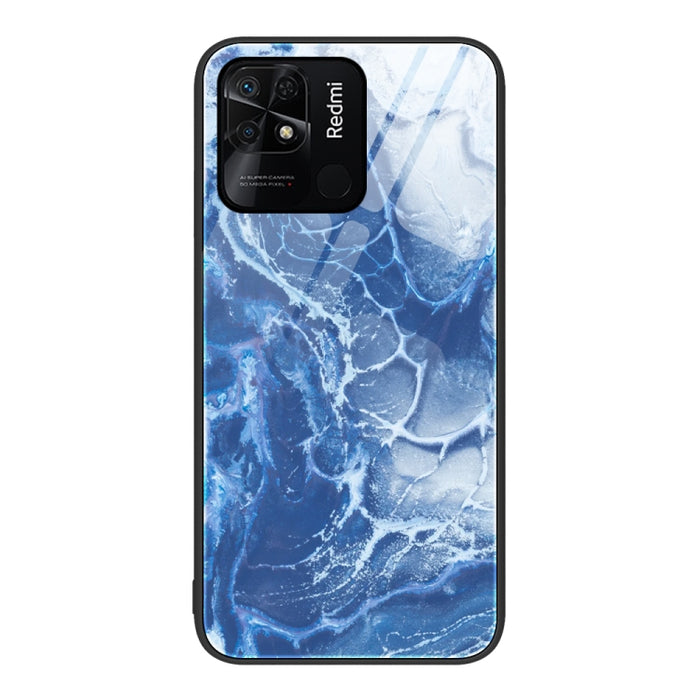 Estuche protector de teléfono de vidrio con patrón de mármol, For Xiaomi Redmi 10C, For Xiaomi Redmi Note 11T Pro, For Xiaomi Redmi K40s, For Xiaomi Redmi K50 Pro, For Xiaomi Redmi K50, For Xiaomi Redmi Note 10 Pro 4G Global, For Xiaomi Redmi Note 11E ...