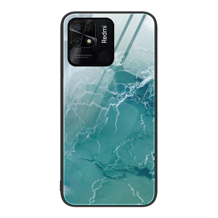 Estuche protector de teléfono de vidrio con patrón de mármol, For Xiaomi Redmi 10C, For Xiaomi Redmi Note 11T Pro, For Xiaomi Redmi K40s, For Xiaomi Redmi K50 Pro, For Xiaomi Redmi K50, For Xiaomi Redmi Note 10 Pro 4G Global, For Xiaomi Redmi Note 11E ...