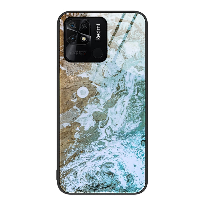 Estuche protector de teléfono de vidrio con patrón de mármol, For Xiaomi Redmi 10C, For Xiaomi Redmi Note 11T Pro, For Xiaomi Redmi K40s, For Xiaomi Redmi K50 Pro, For Xiaomi Redmi K50, For Xiaomi Redmi Note 10 Pro 4G Global, For Xiaomi Redmi Note 11E ...