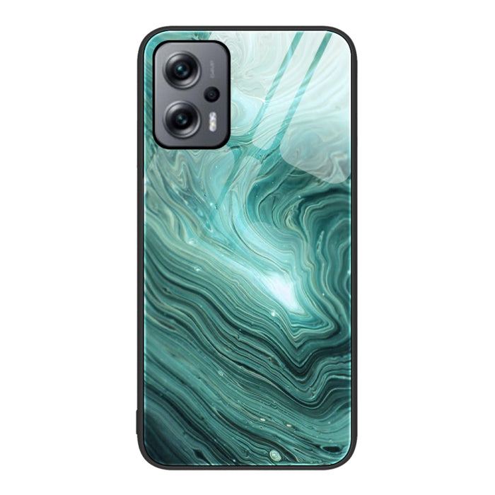 Estuche protector de teléfono de vidrio con patrón de mármol, For Xiaomi Redmi 10C, For Xiaomi Redmi Note 11T Pro, For Xiaomi Redmi K40s, For Xiaomi Redmi K50 Pro, For Xiaomi Redmi K50, For Xiaomi Redmi Note 10 Pro 4G Global, For Xiaomi Redmi Note 11E ...