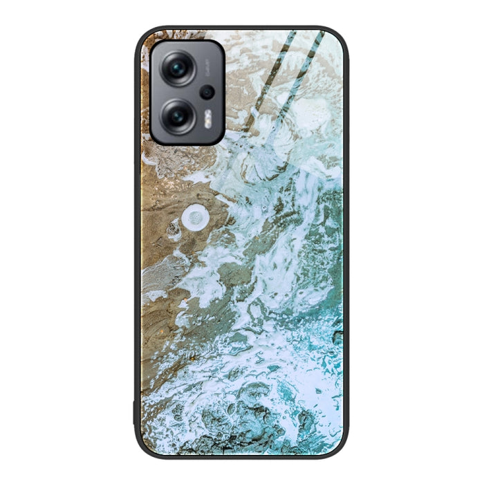 Estuche protector de teléfono de vidrio con patrón de mármol, For Xiaomi Redmi 10C, For Xiaomi Redmi Note 11T Pro, For Xiaomi Redmi K40s, For Xiaomi Redmi K50 Pro, For Xiaomi Redmi K50, For Xiaomi Redmi Note 10 Pro 4G Global, For Xiaomi Redmi Note 11E ...