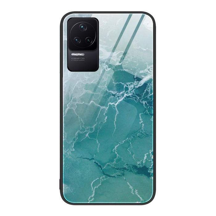 Estuche protector de teléfono de vidrio con patrón de mármol, For Xiaomi Redmi 10C, For Xiaomi Redmi Note 11T Pro, For Xiaomi Redmi K40s, For Xiaomi Redmi K50 Pro, For Xiaomi Redmi K50, For Xiaomi Redmi Note 10 Pro 4G Global, For Xiaomi Redmi Note 11E ...